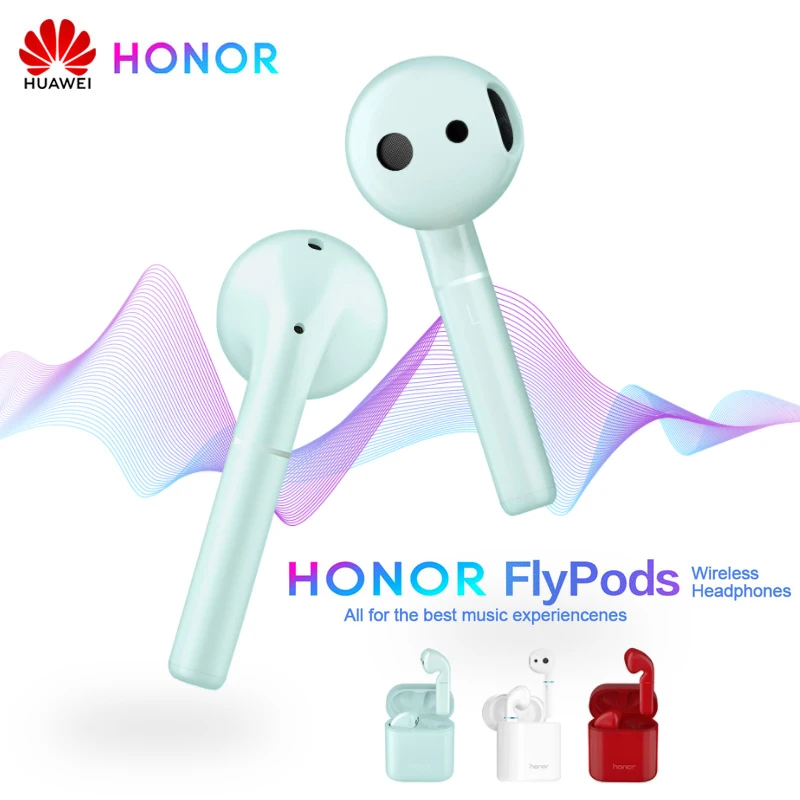 

Huawei Honor Flypods Wireless In-Ear Earphones Waterproof Dynamic Tap Control Wireless Charge Bluetooth 5.0 Flypods Pro Lite
