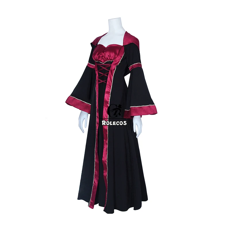 ROLECOS средневековый Викторианский Для женщин платья Классический шифон платье Лолита длинные юбка для девочек Маскарад Костюмы для косплея
