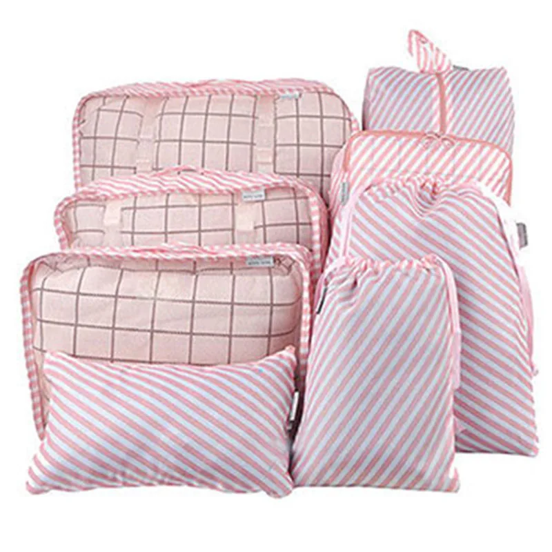 

8Pcs Travel Storage Bag Set Suitcase Shoes Pouch Clothes Luggage Makeup Organiser for Camping Hiking Store