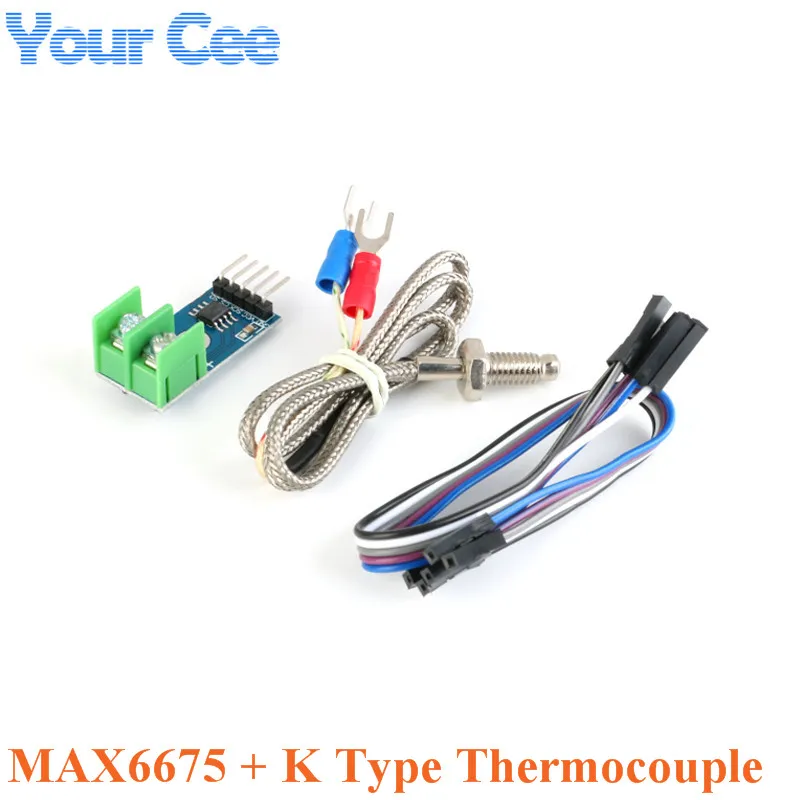 MAX6675 Module + K Type Thermocouple Temperature Sensor Module