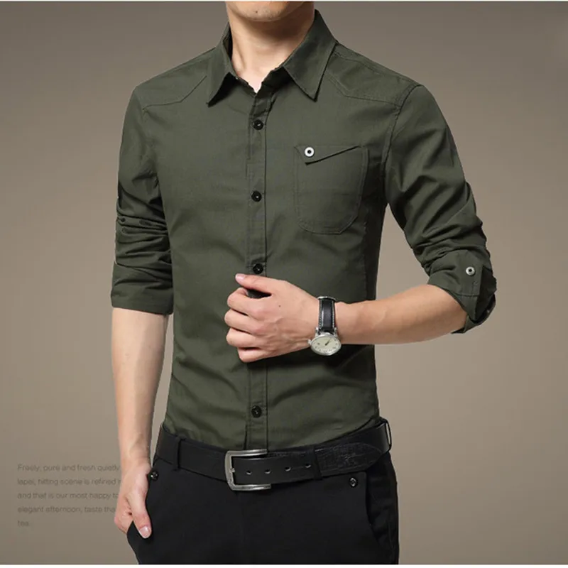 Billige Taktische Shirts Mens Arbeit Kleidung Fracht Armee Military Tops Shirts Business Casual Kleidung Herbst Frühling Kleidung