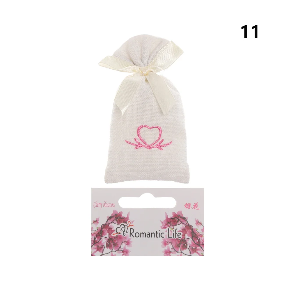 Creative Aromatherapy Closet Freshener Fabric Embroidery Fresh Small Sachet Home Wardrobe Deodorant Dehumidification Sachet - Аромат: cherry blossom