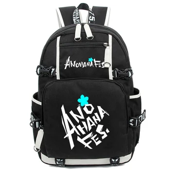 

New Anime Anohana School Backpack Student Bookbag Honma Meiko Shoulder Travel Laptop Bags Knapsack Fashipn Bag Gift