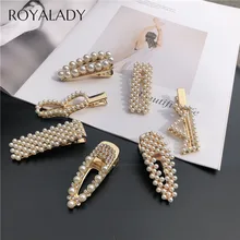 Модные заколки для волос с жемчугом для женщин, девочек, корона в виде сердца, заколки шпильки, Элегантные корейские дизайнерские аксессуары для укладки волос