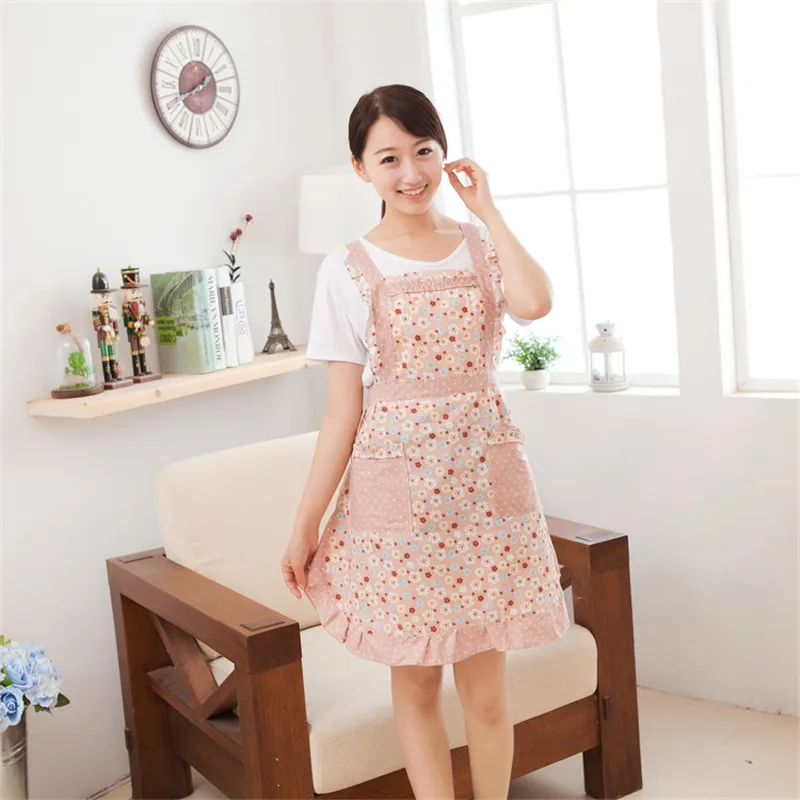 Cotton Kitchen Apron Printed Bibs Apron Sexy Woman Funny Pinafore Cooking Baking Party Cleaning Cute Aprons For Women Avental