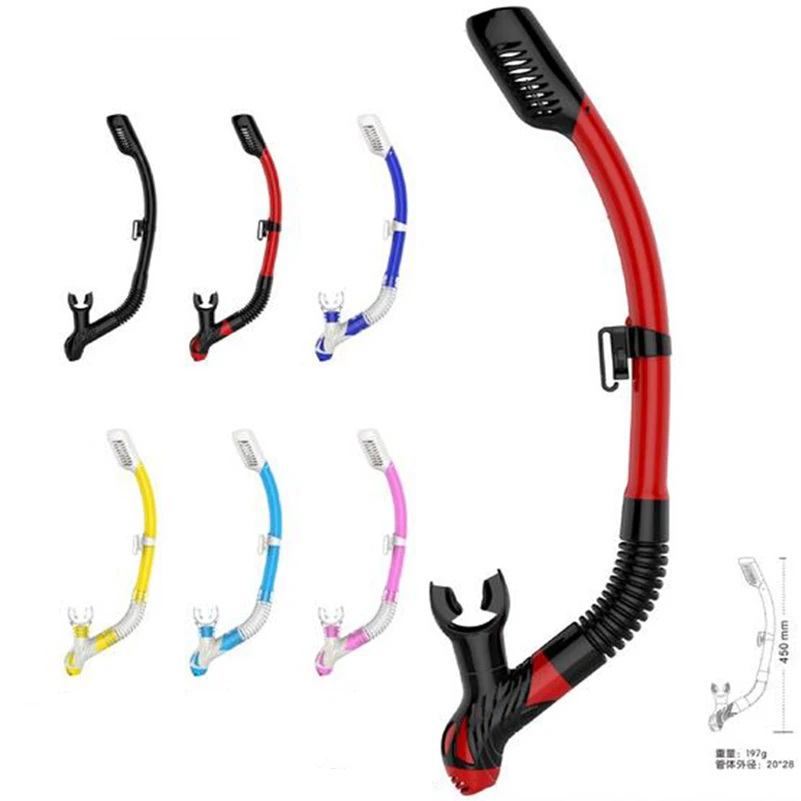 

Whale 5 Colors Diving Scuba Snorkeling Swimming Tube Full Dry Breathing Snorkel with Silicone Purge Mouthpiece Snorkel set