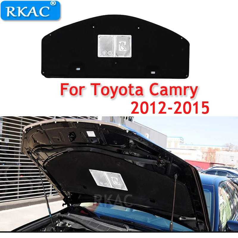 

RKAC 1PCS for Toyota Camry 2012-2015 car Hood bonnet Sound & Heat Insulation Cotton mat ire-resistant cover trim accessories