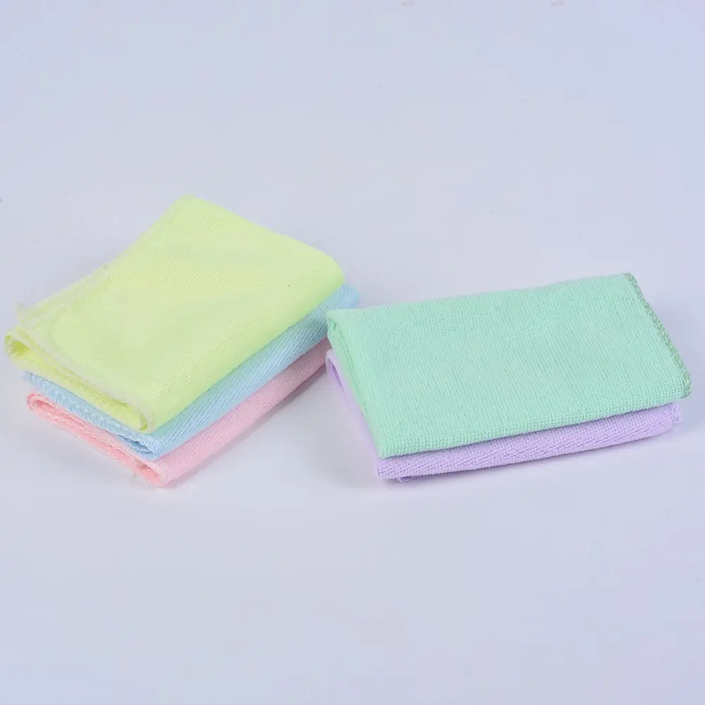 Однотонные полотенца для уборки полиэфирный плюш Микрофибра Стирка, сушка полотенца для мытья машины сильный толстый плюш