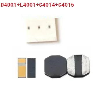 

5sets/lot L4001 coil + diode D4001 + capacitance C4014 + C4015 LCD backlight Back light boostinductor For iPad 6 air 2