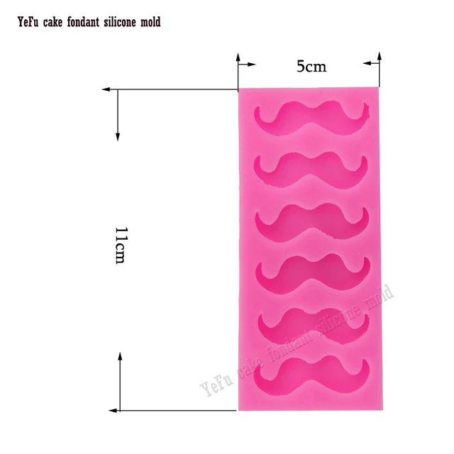 3D Bajusz Szilikon Penész Torta Dekoráció, Cukorcraft Csokoládé Cukorka Gyanta Ínypaszta Scrapbooking F0842 - Image 5