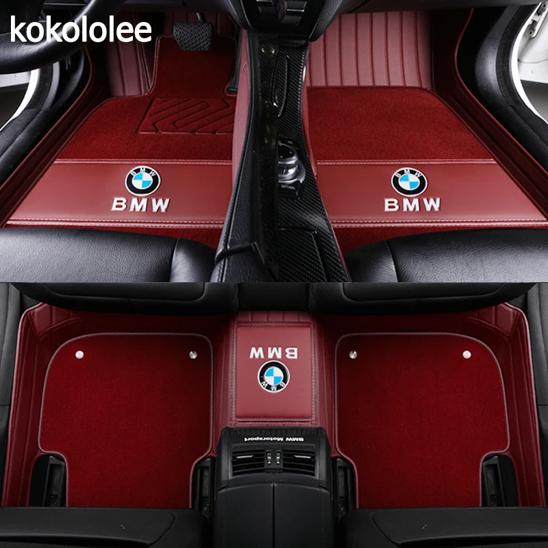 

kokololee Custom car floor mats For BMW all models X3 X1 X4 X5 X6 Z4 f30 f10 f11 f25 f15 f34 e46 e90 e60 e39 e84 e83 e70 e53 g30