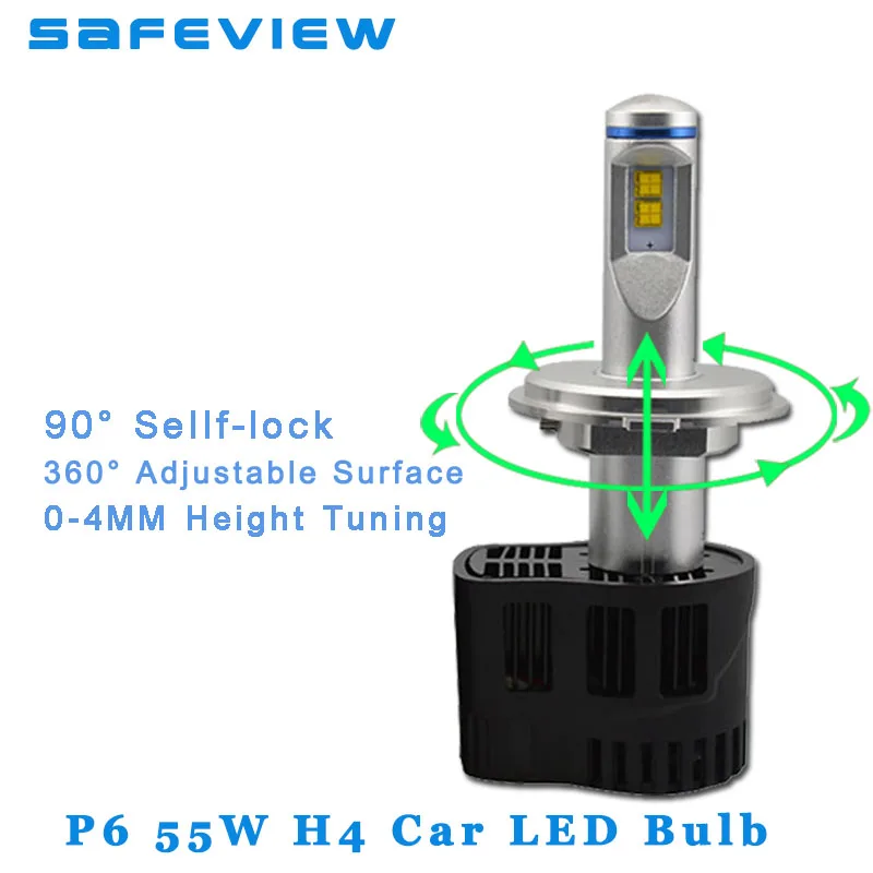 Safeview высокое качество H4 H7 Led H11 H8 H9 автомобильные лампы для передних фар 55 Вт 10400LM
