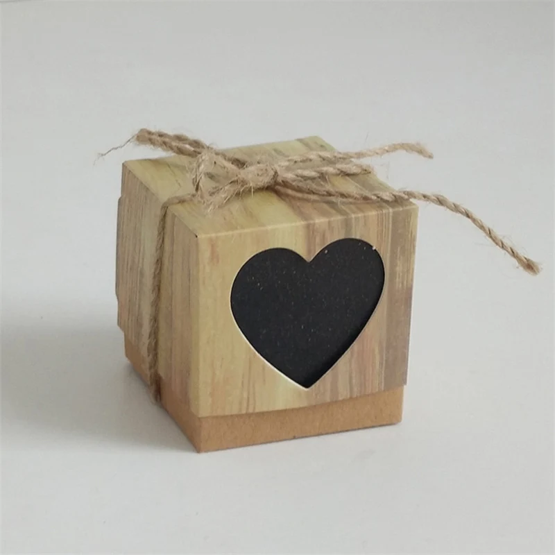 

10 Pieces Cubic Wedding Favor Storage Box Wedding Gift Box Wedding Candy Paper Box