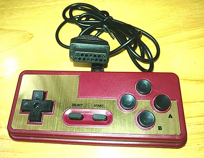 

Japanese 8-bit console style 15Pin Plug Cable Controller, GamePad with Turbo A B Button
