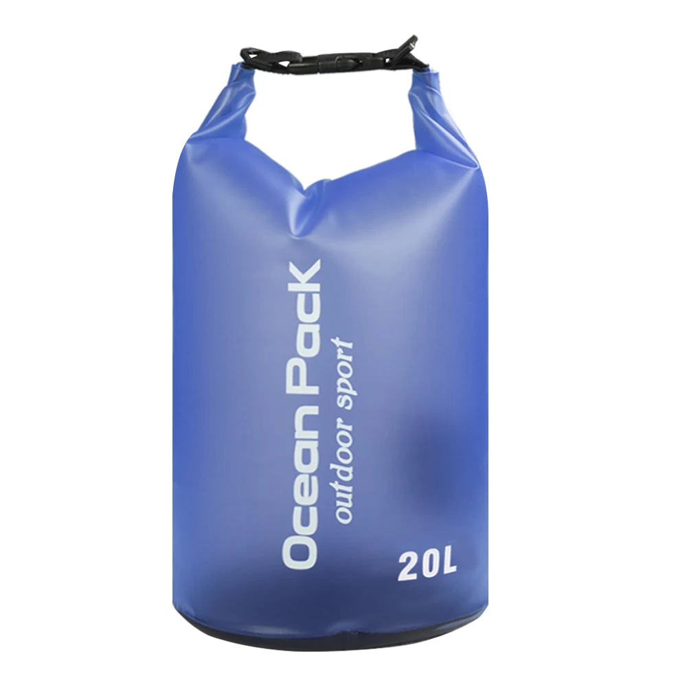 20L Водонепроницаемая водонепроницаемая сумка мешок мешочки для хранения продуктов плавания Каякинг каноэ речной поход парусный спорт - Цвет: 20L Blue