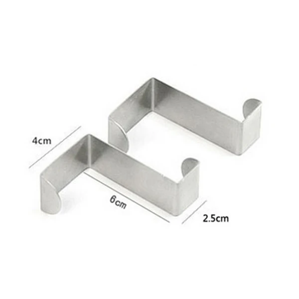 

New 5PCS Stainless Steel Self Home Kitchen Wall Door Holder Hook Hanger Hanging Coat Hooks