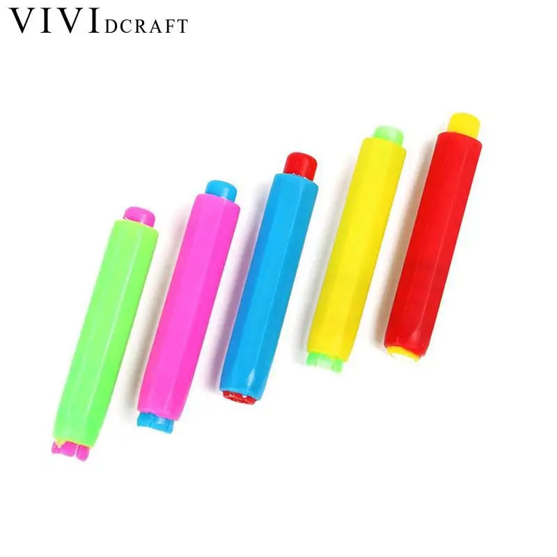 Vividcraft Teacher Supplies 2pcs/Set Colourful Chalk Holders Clean