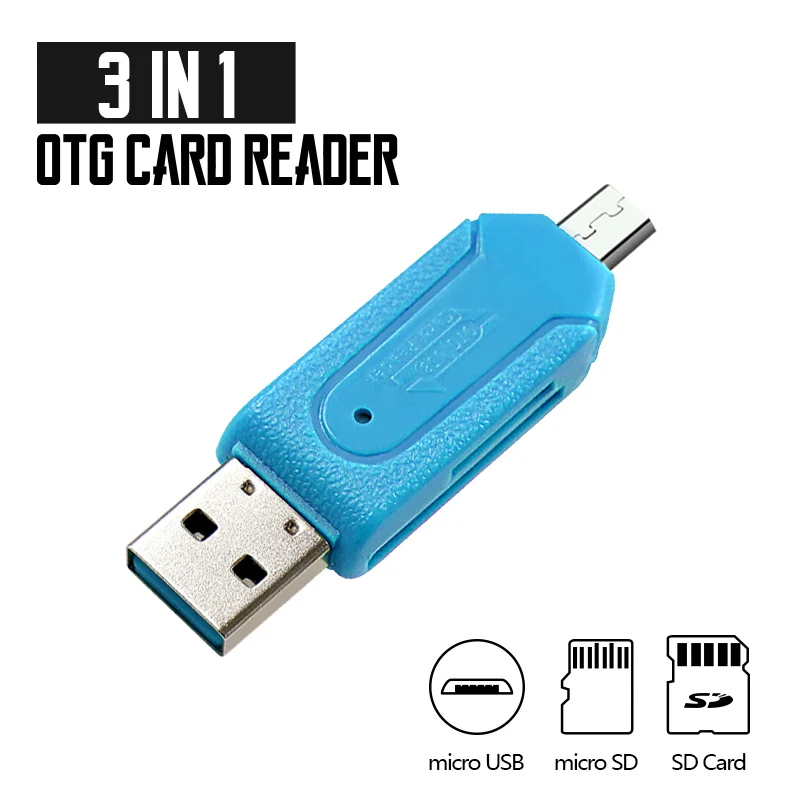 Для компьютера Android удлинительные разъемы Micro sd карты и Micro usb и sd карты 4 в 1 OTG кард-ридер Универсальный OTG TF/SD высокоскоростной