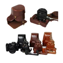 Bottom Open Luxury PU Leather Video Camera Case Bag Cover For Fujifilm XT2 XT 2 18