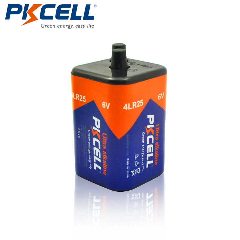 

1pcs PKCELL Super Alkaline 6V 4LR25 4F PJ996 Lantern Battery