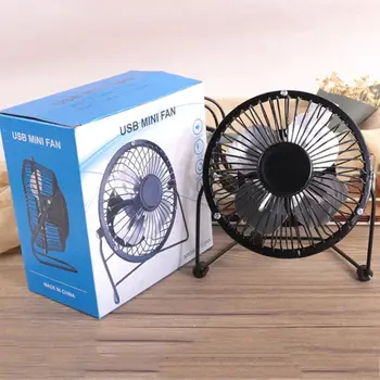 

New USB Desk Fan Metal Mute Office Home Car Travel Personal Mini Table Portable Outdoor Fan 4" and 6" Optional Hot