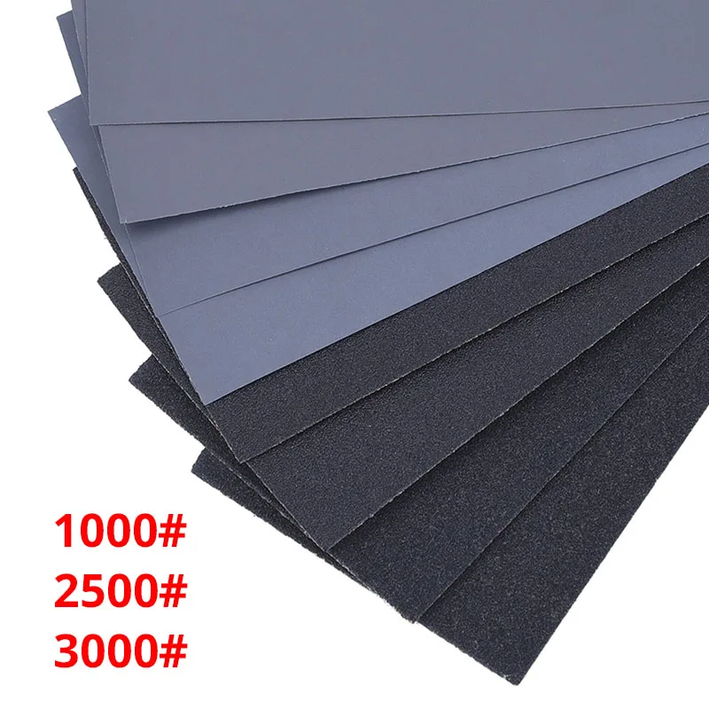 Wet Dry Sand Paper Wood Abrasive Paper Sheets Polishing Sanding Waterproof Sandpaper Grit 1000 2000 3000 emery abrasive paper