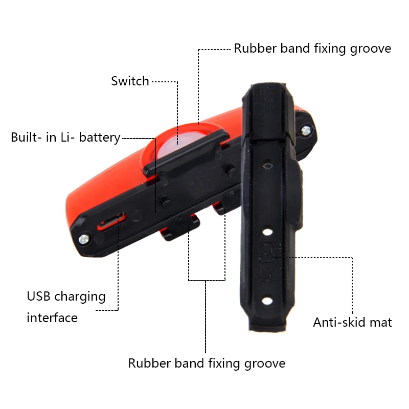 Top 6000LM Rechargeable Handlebar Bike Light 2X XM-L2 LED Front Bicycle Headlight with Built-in 6000 mAh Battery +Mount +Taillight 26