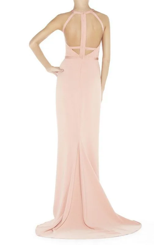 Новинка года; розовое длинное облегающее платье в пол с бретельками и v-образным вырезом из вискозы и сетки; праздничное платье+ костюм