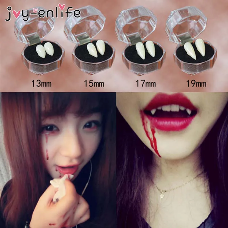 

Horrific Vampire Teeth Fangs Dentures Props Halloween Costume Props Party Favors Mask Holiday DIY Decorations Adult For Kids