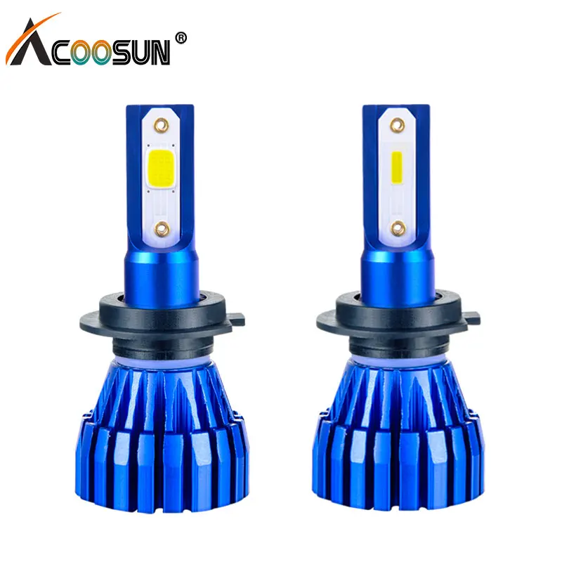 

Acoosun Led H7 LED Car light COB Chip Fog light LED H3 H1 H11 12V 8000LM Bulbs Led HB3 HB4 9005 9006 50W 6500K Auto Lamp