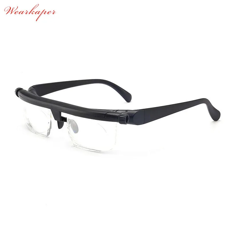 

Vision Focus Adjustable Reading Glasses Myopia Eye Glasses -6D to +3D Variable Lens Correction Binocular Magnifying Porta Oculos