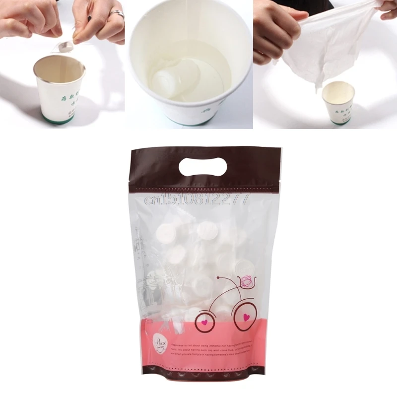 

50 Pcs Mini Disposable Compressed Towels Portable Face Washcloth Camping Travel #H0VH# Drop shipping