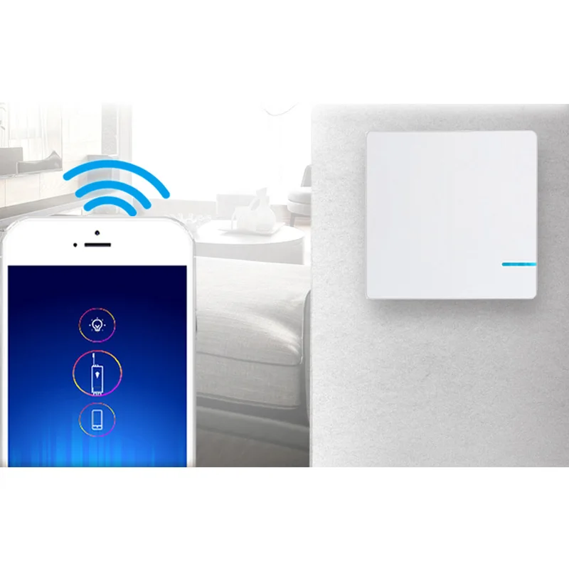 

1/2/3 Gang Luxury LED Light Switch On / Off Wall Switch 80~250V smart WIFI APP remote control push button switch