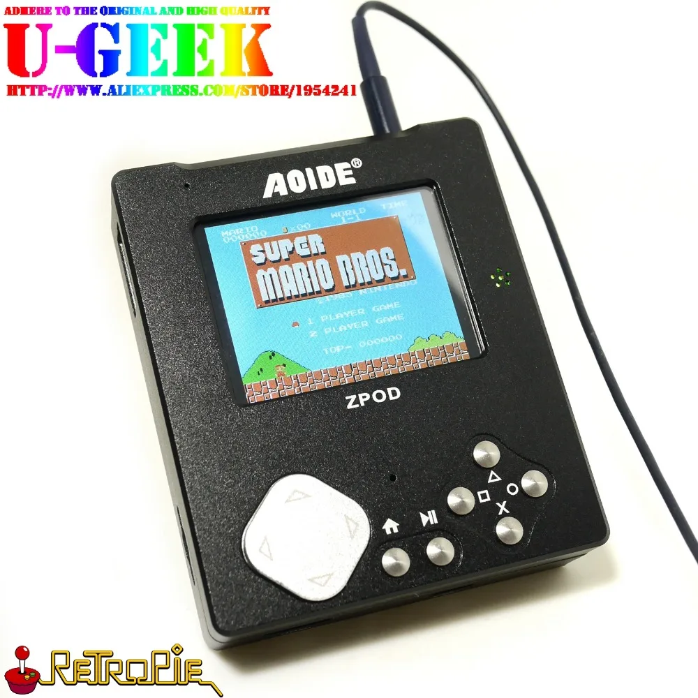 UGEEK ZPOD High-quality lossless HiFi music player|192k/24bit|Build with Raspberry  Pi Zero|Portable|Gameboy|Retropie|Al CNC|8G