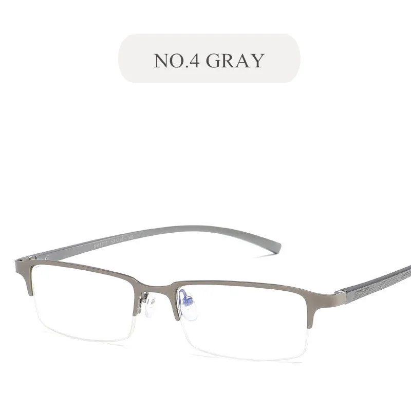 UVLAIK очки из алюминиево-магниевого сплава, оправа для мужчин и женщин, антибликовые очки, прозрачные очки, деловые очки, зеркальные оправы - Цвет оправы: NO4 Gray