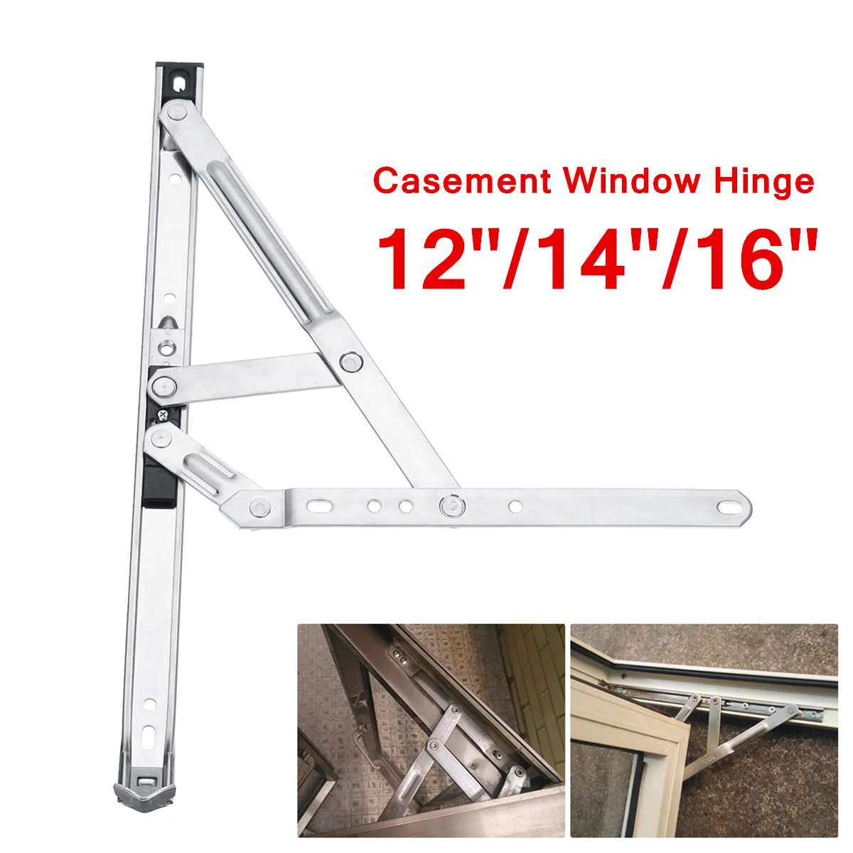 

12/14/16 inch 304 Stainless Steel Universal Casement Window Hinge Friction Stays Home Hardware