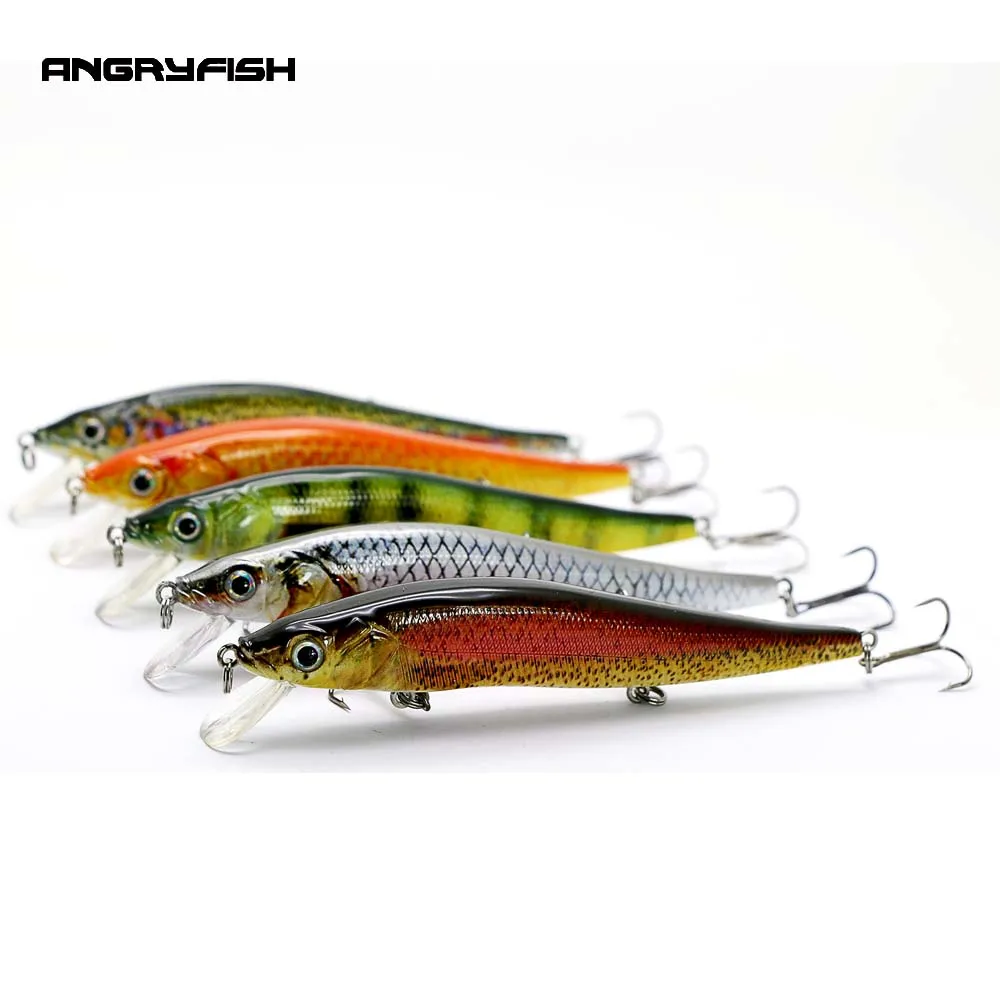 ANGRYFISH Hot Sale 5pcs 14cm 14.6g Fishing Lures Realistic Fishing