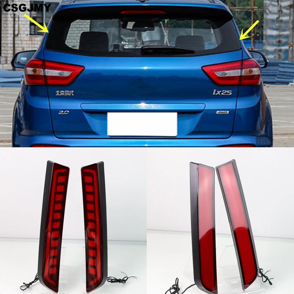 Светодиодная лампа заднего багажника CSGJMY 2 шт. для Hyundai IX25 Creta 2014 2015 2016 2017 2018 2019