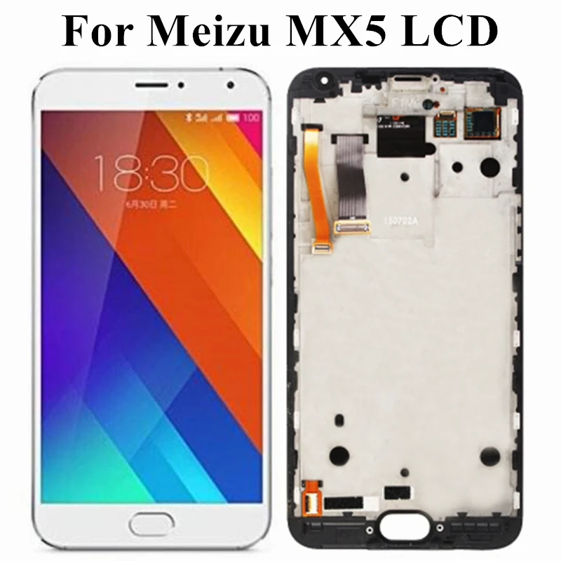 

AAA Quality 5.5" For MEIZU MX5 LCD Display Touch Screen With Frame For MX 5 M575M M575H Display Digitizer Assembly Replacement