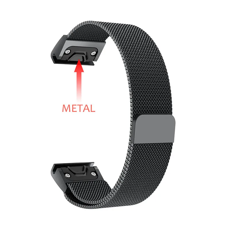 Сменный ремешок для часов Garmin Fenix 5 Band Quick Release из нержавеющей стали, ремешок для Garmin Fenix 5