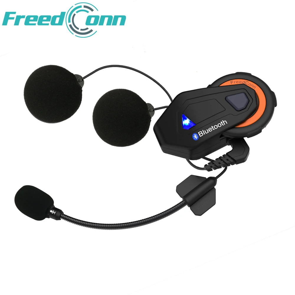 

2018 New Freedconn T-MAX Motorcycle Headset 6 Riders Communication 1500m Motorbike Helmet Group Intercom FM Radio Bluetooth 4.1