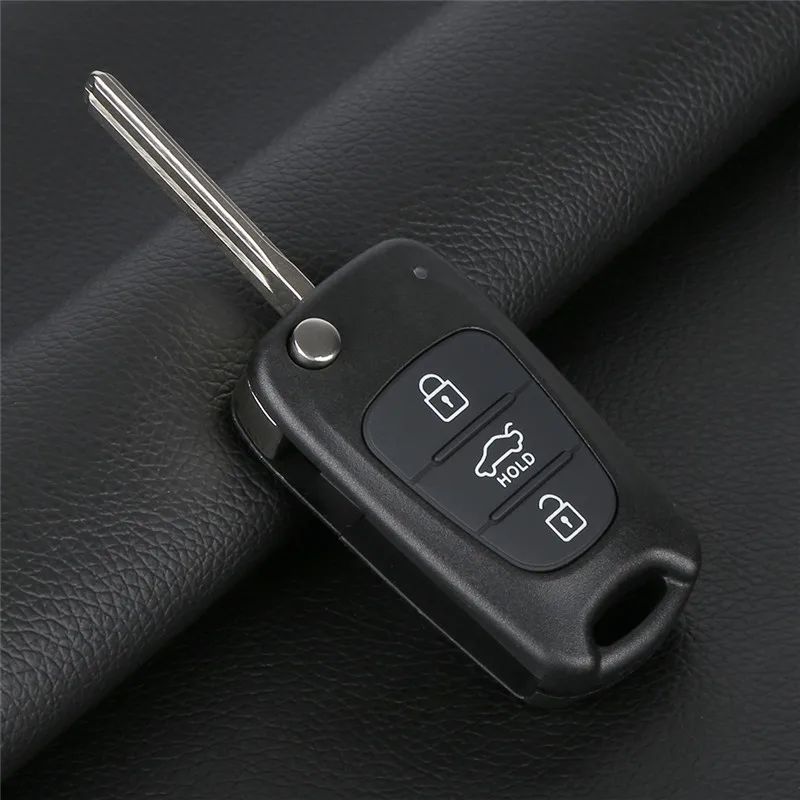 3 кнопки ключа автомобиля откидная крышка авто дистанционного Управление Автозапуск Брелок Shell Для Рондо KIA Sportage душа Rio S161C автомобильные аксессуары