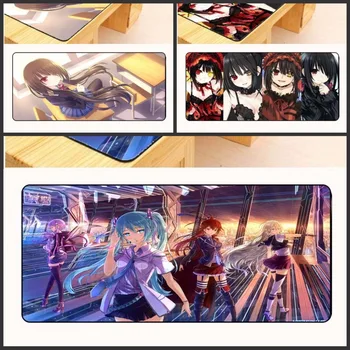 

Yuzuoan Overlock Edge Big 90x40cm Japan Anime Large Mouse Pad XL Gaming Mousepad Pretty Girl Friend Gift Beautiful Desk Mat