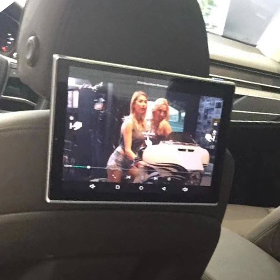 

New Items 2018 Electronics Car DVD Player Strap To headrest TV Bracket Monitors For Audi Q5 Rear Seat Entertainment System 2PCS