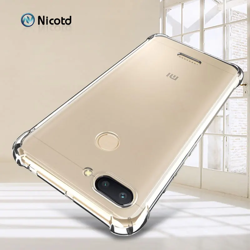 

Phone Case For Redmi 4X 6A Go TPU Anti-knock Soft Silicone Case For Xiaomi Redmi Note 7 4 4x 5 6pro 5plus Transparent Protector
