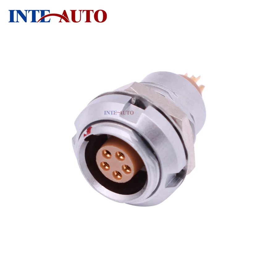 

China factory supply high quality compatible LEMOs ODUs Metal circular precision connector, ECG.1B.305, 5 pins receptacle