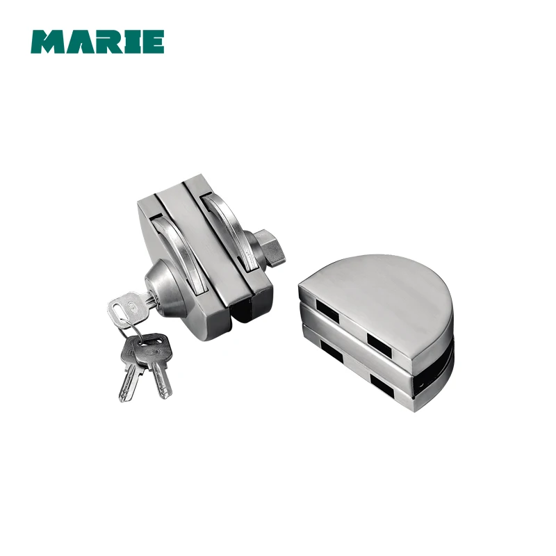High Quality Sliding Central Glass Door Lock,304 stainless steel,Bidirectional unlock