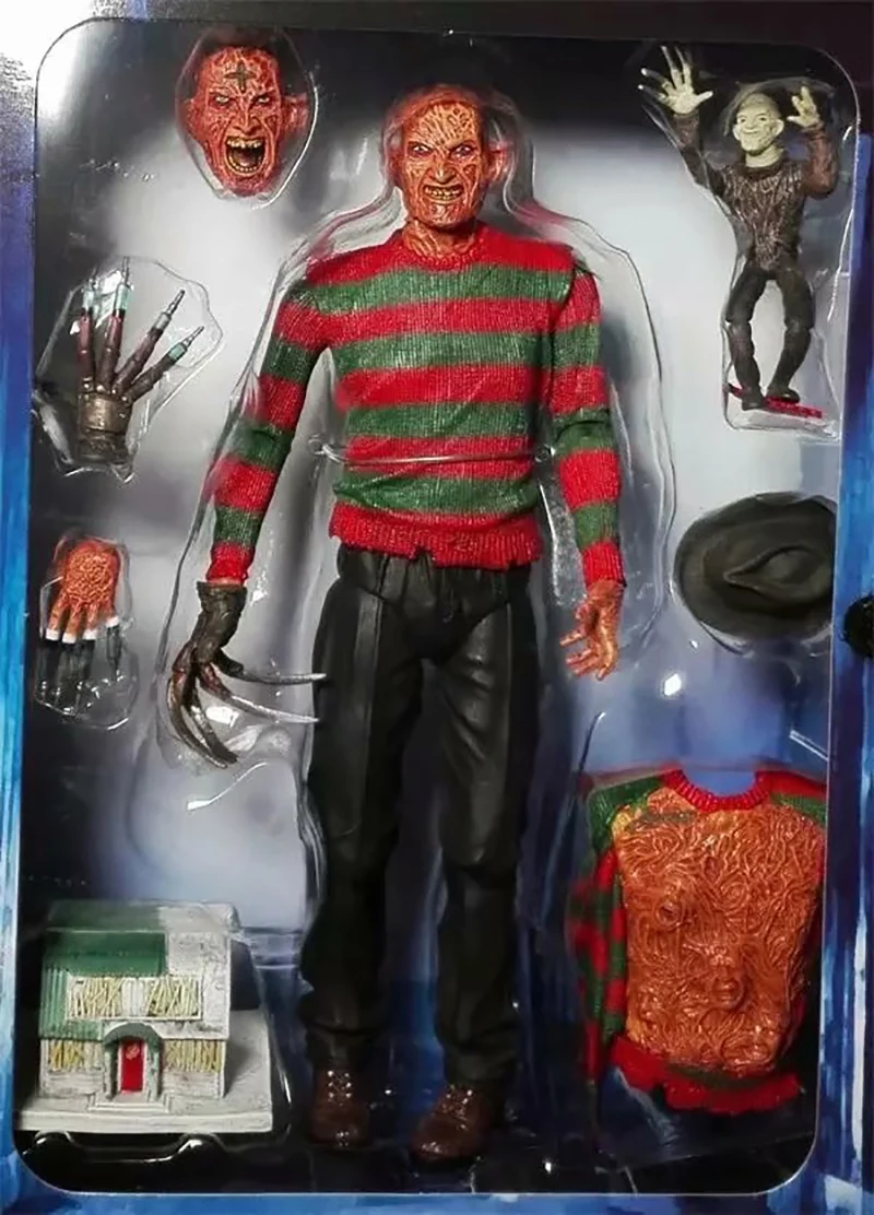 NECA кошмар на Elm Street Фредди Крюгер ПВХ Коллекционные фигурки героев модель игрушки куклы подарок на Хэллоуин