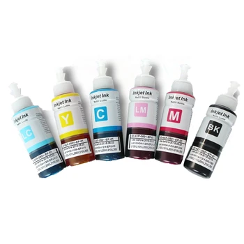 

Free shipping T6741-T6746 T6731-T6736 6 color 70ml Dye ink Refill ink kits for Epson L800 L801 L850 L1800 printer