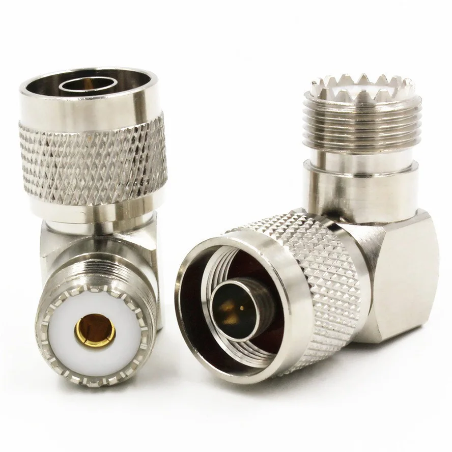 Buy 2Pcs N Male Plug to UHF SO239 Female Jack Right